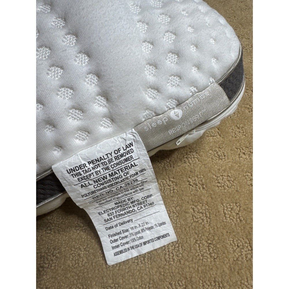 Sleep Number Curved ResponseFit™ Pillow - Picture 2 of 6